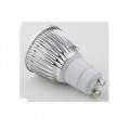 LED Spot Bulb GU10 5W 0-400LM Warm White Dimmable(AC220V,Silver)